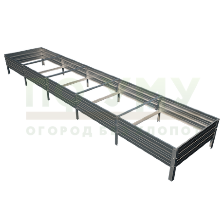 Грядка оцинкованная 0,65х5,0 м, высота 30 см в Санкт-Петербурге