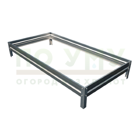 Грядка оцинкованная 0,5х2,0 м, высота 15 см в Санкт-Петербурге