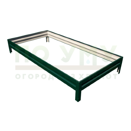 Грядка с полимерным покрытием 1,0х2,0 м, высота 15 см в Санкт-Петербурге