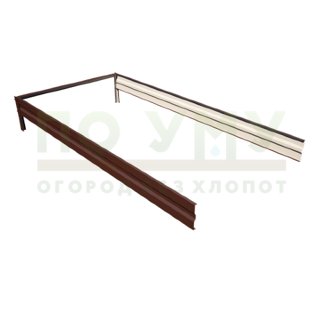 Вставка-удлинение 2,0 м, для грядки полимерным покрытием высота 15 см в Санкт-Петербурге