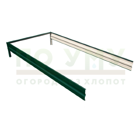 Вставка-удлинение 2,0 м, для грядки полимерным покрытием высота 15 см в Санкт-Петербурге