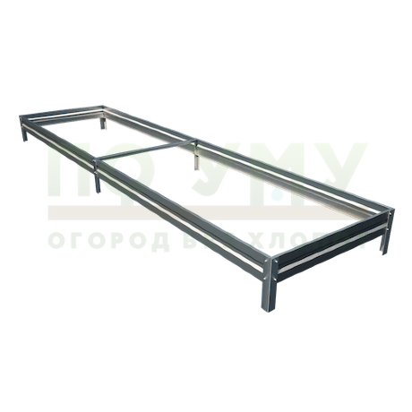 Грядка оцинкованная 0,5х4,0 м, высота 15 см в Санкт-Петербурге